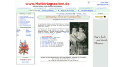 Desktop Screenshot of muttertagsseiten.de