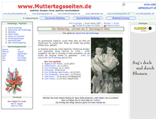 Tablet Screenshot of muttertagsseiten.de